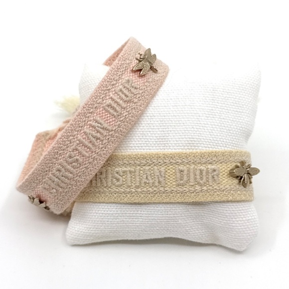 Dior Jewelry - Christian Dior Embellished Woven Bracelet Set - Lemon & Sorbet (pre-owned)